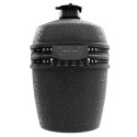 Barbecue kamado PRO large Solo Graphite The Bastard vue de dos