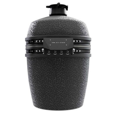 Barbecue kamado PRO large Solo Graphite The Bastard vue de dos