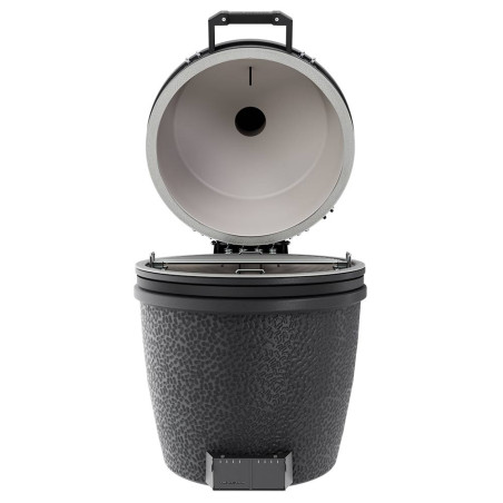 Barbecue The Bastard Large Solo Graphite couvercle ouvert