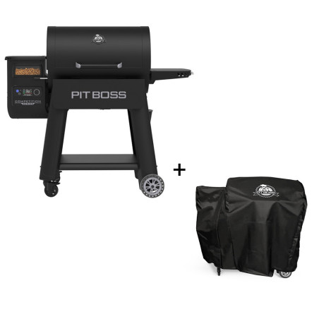 Pack Pit Boss avec barbecue à pellets Competition Series 1250 et sa housse