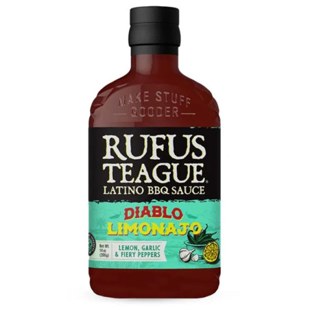 Bouteille de sauce Diablo Limonajo de Rufus Teague