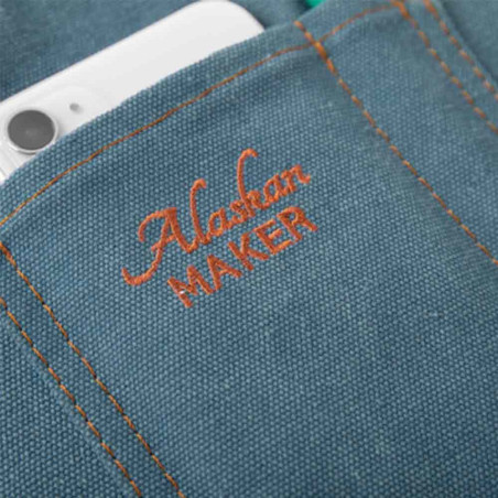Poche de rangement pour téléphone du tablier 325 Alaskan Maker coloris denim foncé Poche de rangement pour téléphone du tablier 325 Alaskan Maker coloris denim foncé