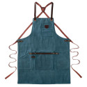 Vue sur le tablier de cuisine 547 alaskan Maker bleu canard Vue sur le tablier de cuisine 547 alaskan Maker bleu canard