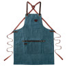 Vue sur le tablier de cuisine 547 alaskan Maker bleu canard