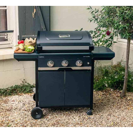 Barbecue gaz Select 3 LX Plus installé en extérieur