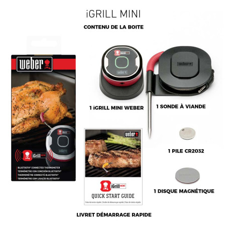 Thermomètre sans fil iGrill Mini Weber Thermomètre sans fil iGrill Mini Weber