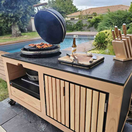 Cuisine extérieure Lulu la Nantaise XS Tontons Grilleurs avec kamado