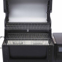 Vue de face sur les deux niveaux de grille du barbecue Searwood 600 de Weber Vue de face sur les deux niveaux de grille du barbecue Searwood 600 de Weber