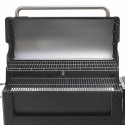 Vue sur les deux niveaux et les grilles du barbecue Searwood XL 600 Weber Vue sur les deux niveaux et les grilles du barbecue Searwood XL 600 Weber