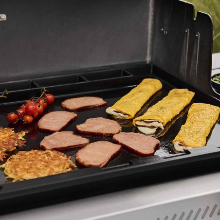 Cuisson à la plancha pour le barbecue gaz Genesis E-335W Weber Cuisson à la plancha pour le barbecue gaz Genesis E-335W Weber