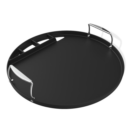 Accessoire plancha Weber en fonte émaillée pour barbecue charbon