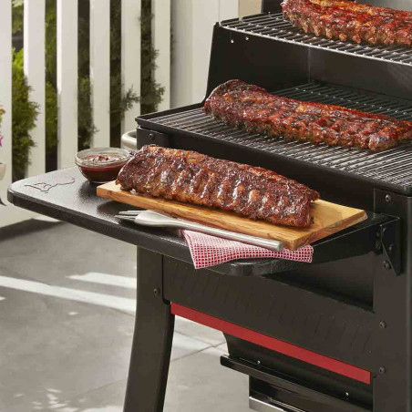Utilisation du barbecue pellets Searwood 600 XL Weber et de sa tablette frontale