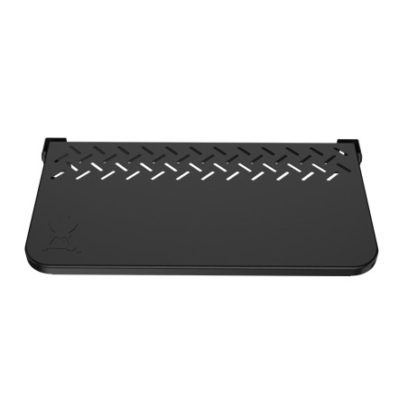 Vue sur la tablette frontale du barbecue pellets Searwood 600 XL Weber