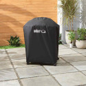 Housse de protection pour barbecue gaz Q 3200 N + sur chariot Weber sur une terrasse Housse de protection pour barbecue gaz Q 3200 N + sur chariot Weber sur une terrasse