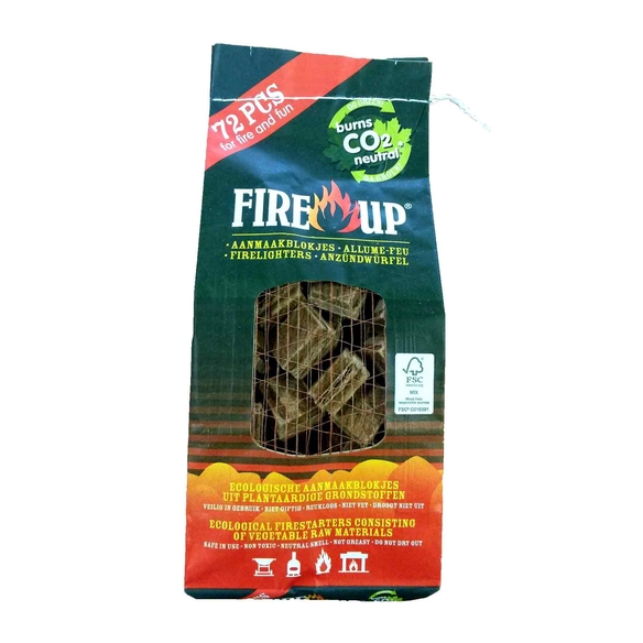 Sachet 72 cubes allume-feu naturels