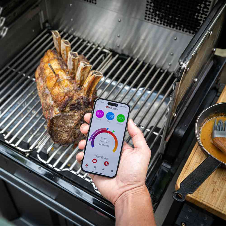 Sonde Meater 2 Plus pour cote de boeuf au barbecue