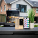 Visuel lifestyle du thermomètre MEATER Pro XL avec application sur smartphone Visuel lifestyle du thermomètre MEATER Pro XL avec application sur smartphone