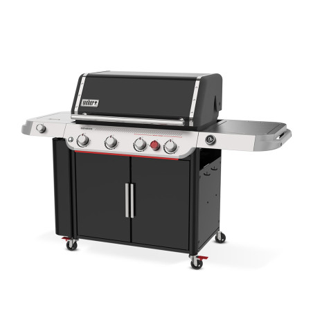 Barbecue gaz Genesis EP-435 Weber 4 brûleurs et réchaud latéral