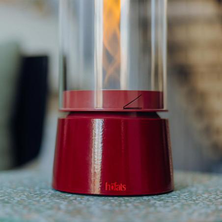lampe de table SPIN air 1200 avec socle rouge émail Hofats
