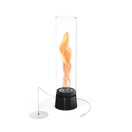 Feu table flamme SPIN air 900 noir émail
