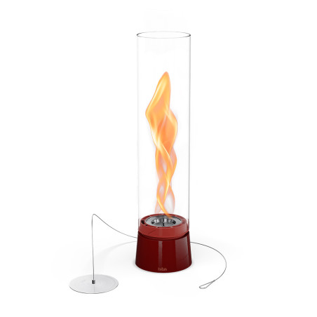 Feu table flamme SPIN air 900 rouge émail