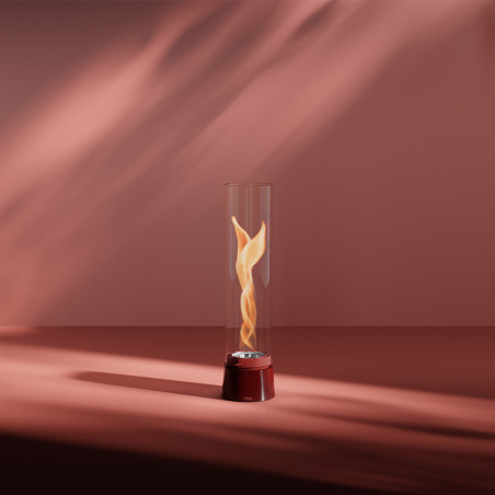 Utilisation de la lampe de table SPIN air 900 rouge émail