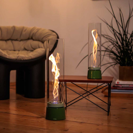 Nouvelle lampe de table SPIN air vert émail Hofats