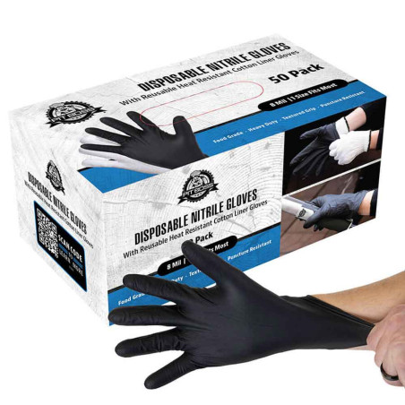 Lot de 50 gants en nitrile Pit Boss