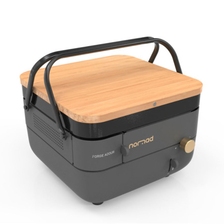 Plancha gaz NOMAD mobile Forge Adour avec couvercle en bois de hĂŞtre Plancha gaz NOMAD mobile Forge Adour avec couvercle en bois de hĂŞtre