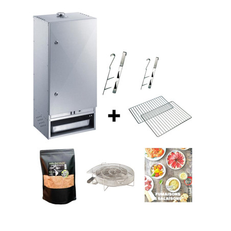 Pack fumoir 85 cm Peetz Acier porte charnieres