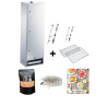 Pack fumoir inox 120 cm Peetz Porte charnière