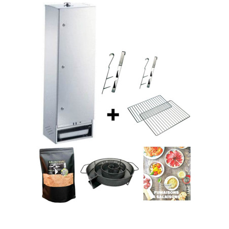 Pack fumoir inox 120 cm Peetz Porte à charnières