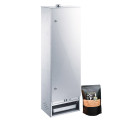Fumoir en acier aluminé porte à charnières 120x39x28 cm - Peetz Fumoir en acier aluminé porte à charnières 120x39x28 cm - Peetz