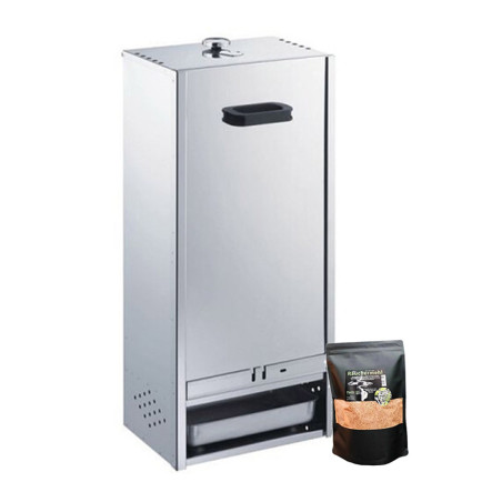 Fumoir Inox Porte Coulissante 85 cm Peetz