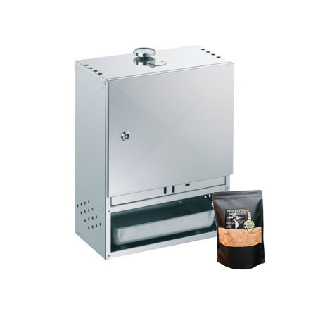 Fumoir Inox porte à charnière - 50 cm Peetz