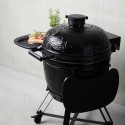 Kamado Kamal 1.0 XL noir Ø 53 cm Barbecook avec tablettes rabattables Kamado Kamal 1.0 XL noir Ø 53 cm Barbecook avec tablettes rabattables