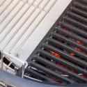 Vue sur une demi-grille demi-lune en fonte - kamado Kamal L Barbecook Vue sur une demi-grille demi-lune en fonte - kamado Kamal L Barbecook