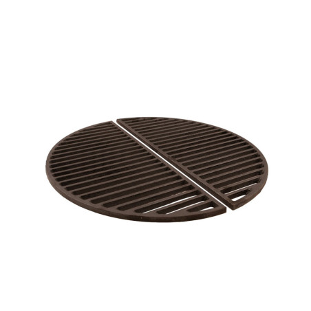 Lot 2 demi grilles demi lune en fonte pour kamado XL Kamal Barbecook
