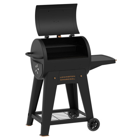 Barbecue Onyx Lexington Charcoal Pit Boss - Couvercle ouvert