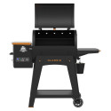 Barbecue Onyx Classic 700 Pit Boss - Vue de face + couvercle ouvert