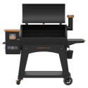 Barbecue Onyx Austin XL 1000 Pit Boss - Vue de face + couvercle ouvert