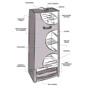 Schéma d'une armoire à fumage Peetz Schéma d'une armoire à fumage Peetz