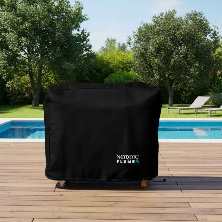 Housse Premium pour plancha sur chariot 100 cm Nordic Flame Ambiance