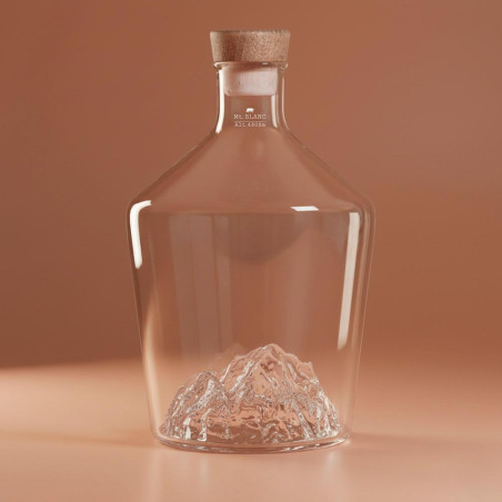 Carafe à spiritueux Topographic Mont Blanc Alaskan Maker - Fond couleur