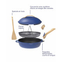 Schéma montant le contenu de la poêle La Fabuleuse Saphir 24 cm Cookut