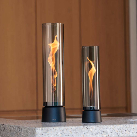 Feu table flamme SPIN air 900 tout noir table