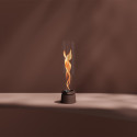 Feu table flamme SPIN air 900 rouge oxyde ambiance