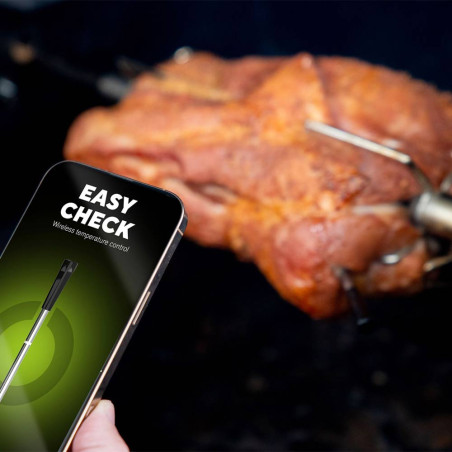 Thermomètre barbecue sans fil Easy Check Single Outdoorchef dans de la viande