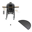 Pack barbecue kamado ONE.66 Monolith + demi-grille en fonte