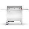 Pack Planet plancha gaz Chef 80 lisse + chariot en inox